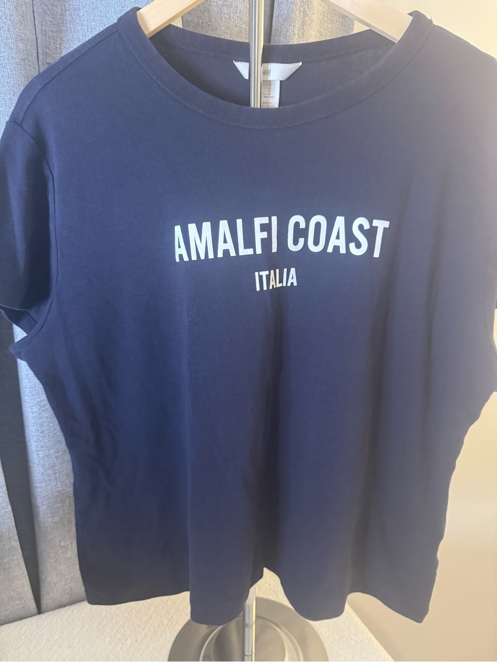 H&M Navy 'Amalfi Coast Italia' Graphic Short Sleeve Tee